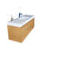 Base de meuble-lavabo simple 58,5 po mural seulement-58199417