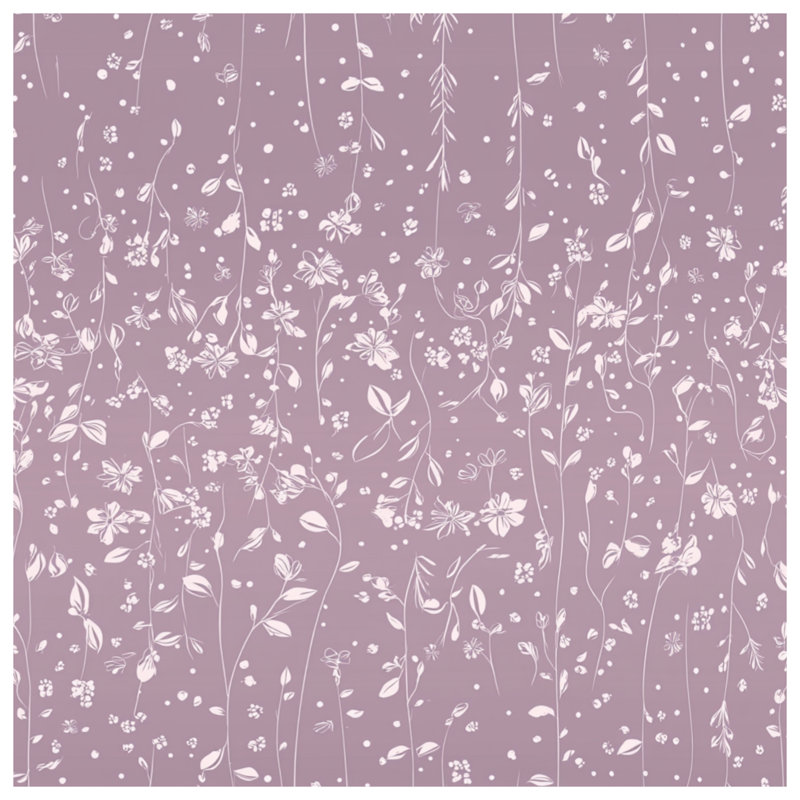 Rideaux à motif floral et voilages à motif floral - 1 panneau, Transparent, 50" x 80" - 1 Panel