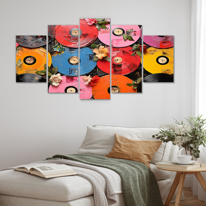 Colourful Vinyle disques Melody - Ensemble de disques vinyle