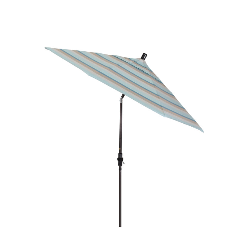 Parasol de marché Sunbrella® 9 pi Roverta, Sunbrella® brume Gateway, Noir