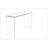 Transparent Tempered Glass Console Table With Rounded Edges, Ideal For Sofa Placement And Daily Use In Living Rooms