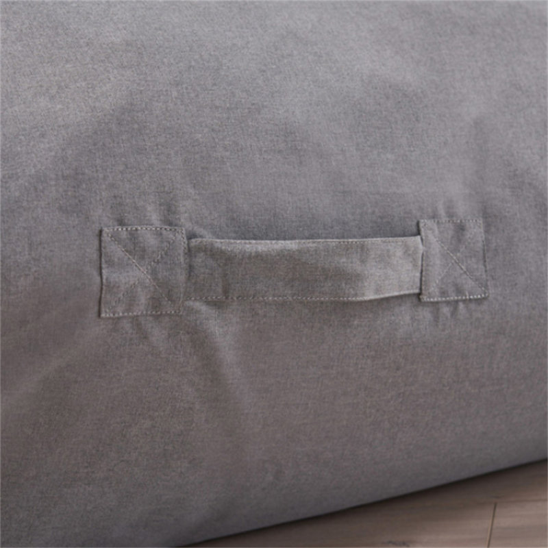 Kasper Water Resistant 6'X3' Lounger Bean Bag, Charcoal