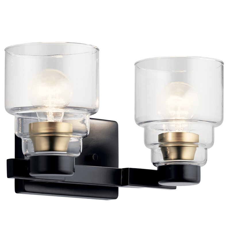 Ariarose 2 - Light Vanity Light, Black, Clear