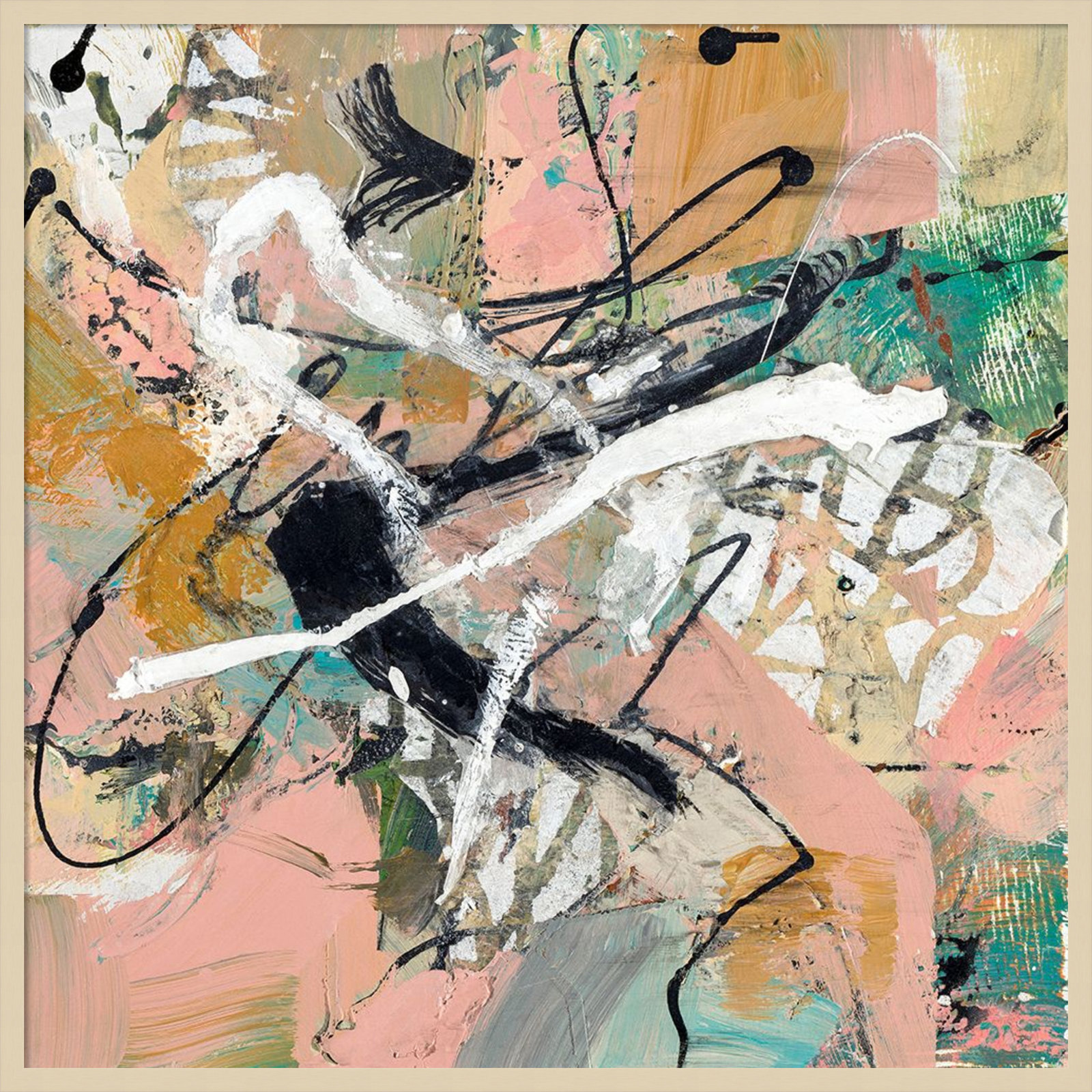 Sutter "Fluid" Print by Suzanne McCourt, 41" H x 41" W, Brown