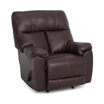 38" Manual Genuine  Leather Recliner