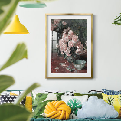 Imprimé floral rétro CCL XXVI - impression encadrée