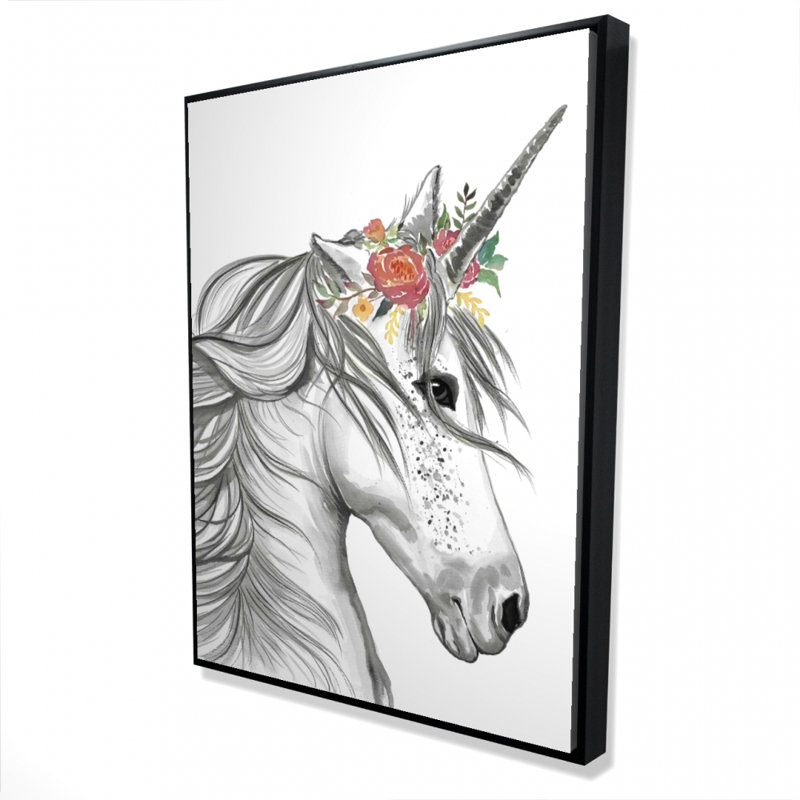 Reproduction de licorne magique sur toile