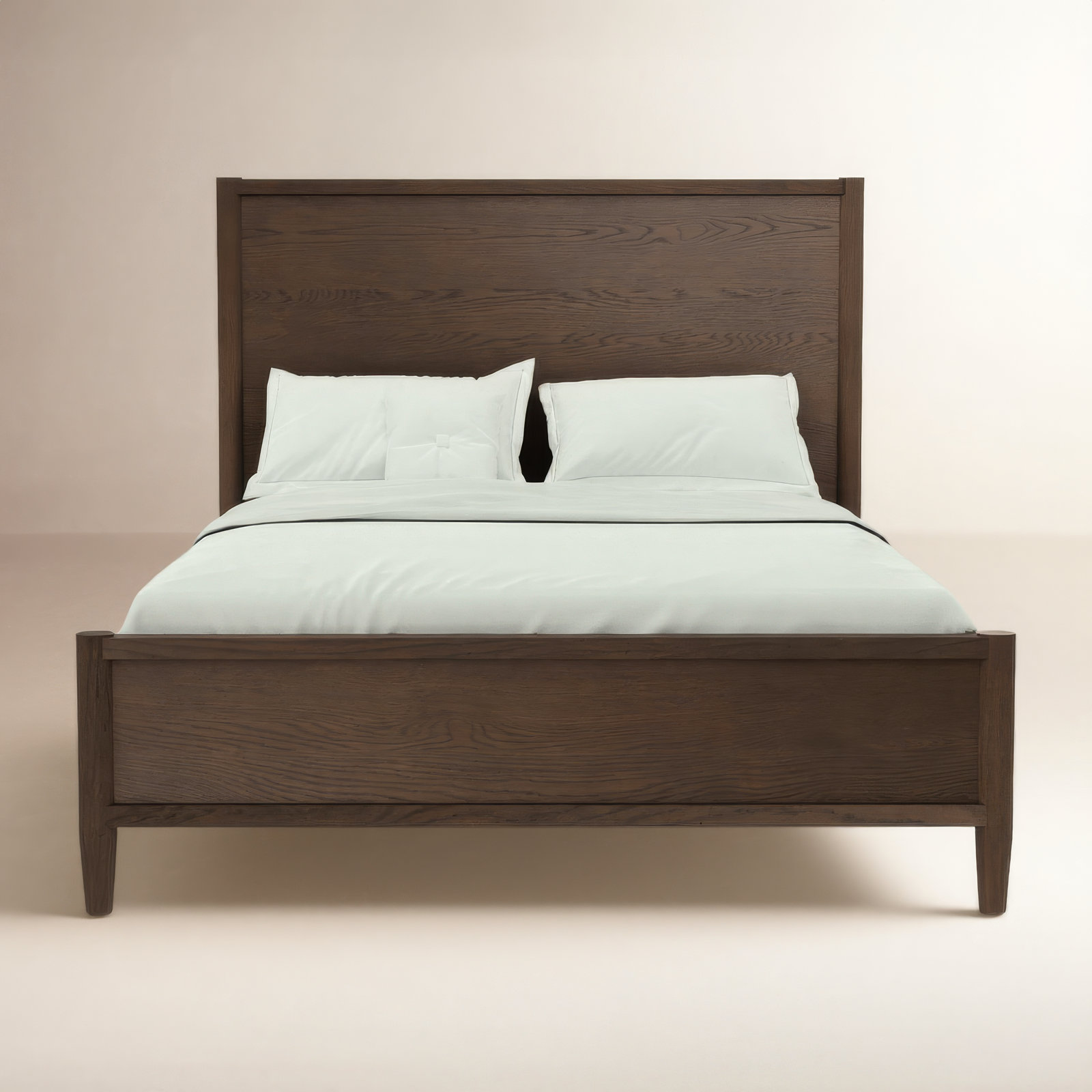 Reece Oak Bed, Full /Double, Walnut