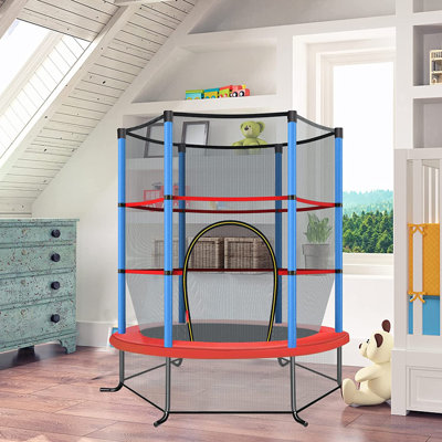Jeri 5' Trampoline with Safety Enclosure