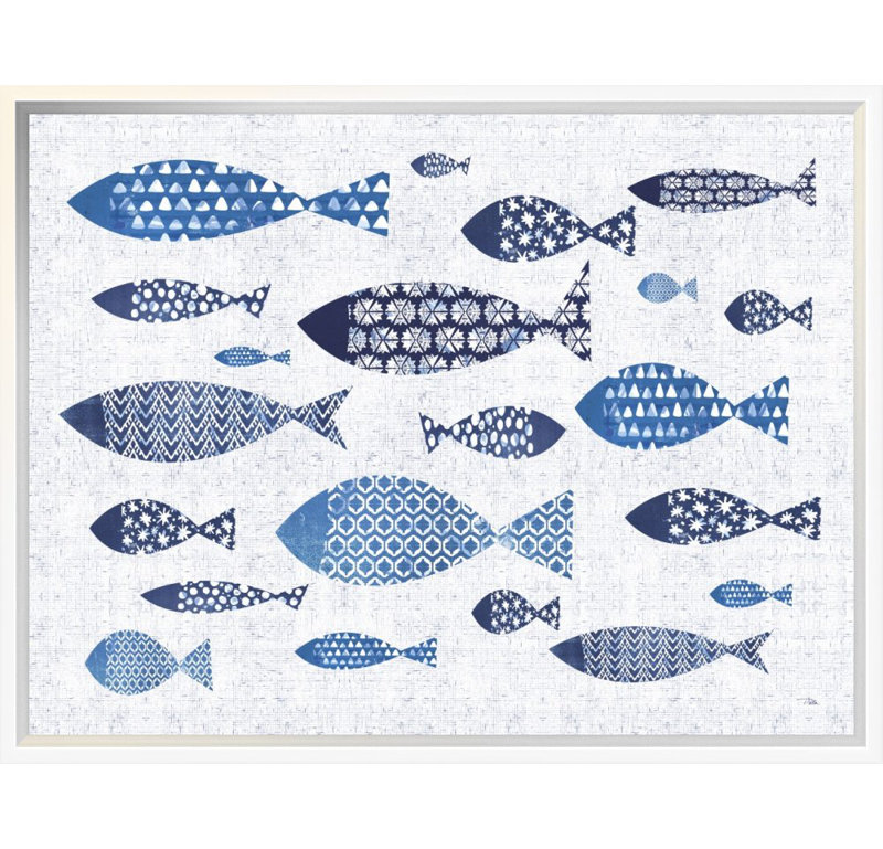 Toile blanche à imprimé "pela studio, H 14 po x l 19 po x P 2 po, Toile tendue, Aucun mat