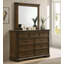 Ensemble de lit avec panneau, commode, table de chevet et commode Maderne-75911343