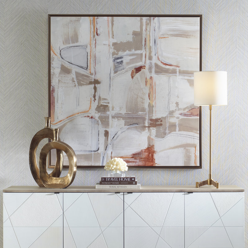 Art abstrait sur toile neutre Nirvana