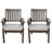 Outdoor Modern Aluminum Dining Chair With Cushion (Set Of 2)