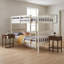 Lit superposé simple au-dessus de simple en bois massif avec table de chevet 3 pièces Aon Ames-1403198481-1403135154