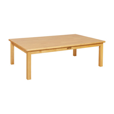 ECR4Kids 48in x 30in Rectangular Hardwood Table with 14in Legs, Childrens Furniture