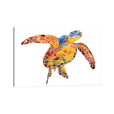 Sea Turtle I by Jo Lynch - Wrapped Canvas Gallery-Wrapped Canvas Giclée