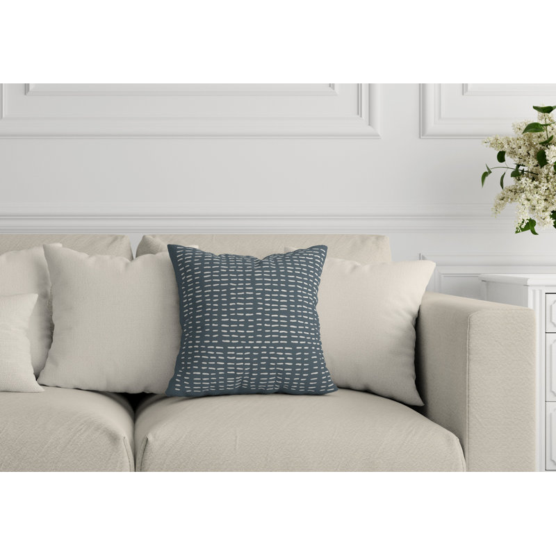 Housse et insert de coussin extérieur d'extérieur, 19 po x 19 po, gris, Carré