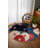 Isabel Collection Digital Print Cotton-Polyester Blue Floral Rug-333562896