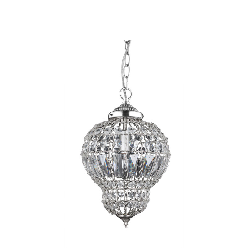 1 - Light Nickel Crystal Pendant