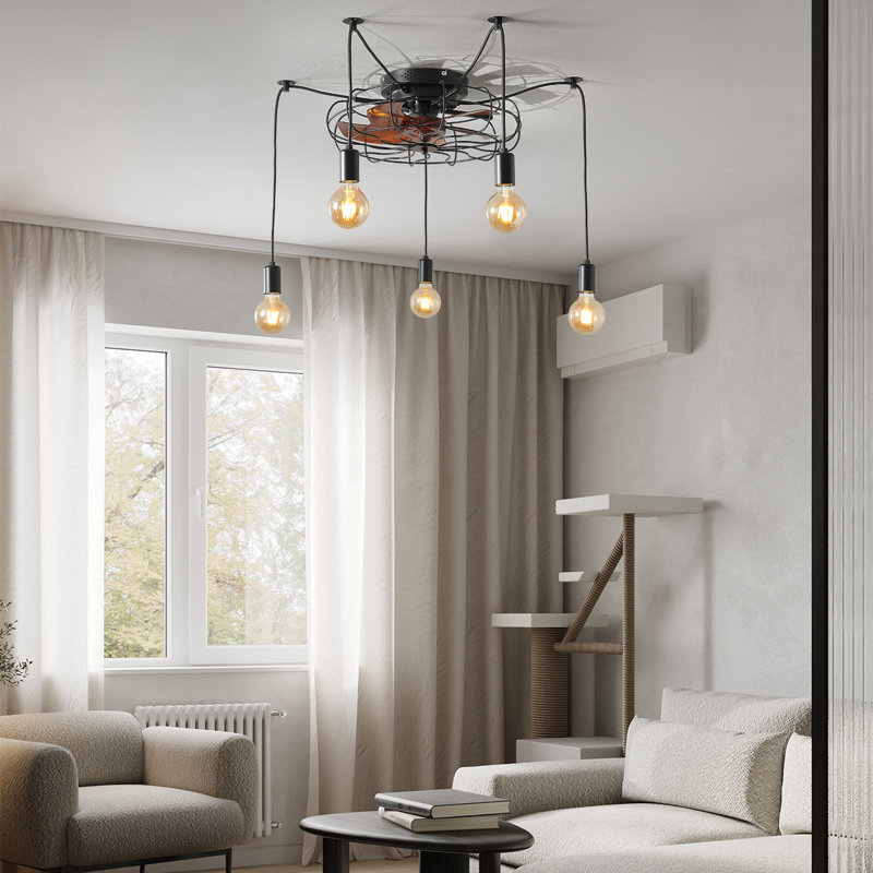 Ventilateurs de plafond cage 20 "avec lumières Teytovia