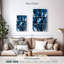 Plumes bleu minuit-483057709