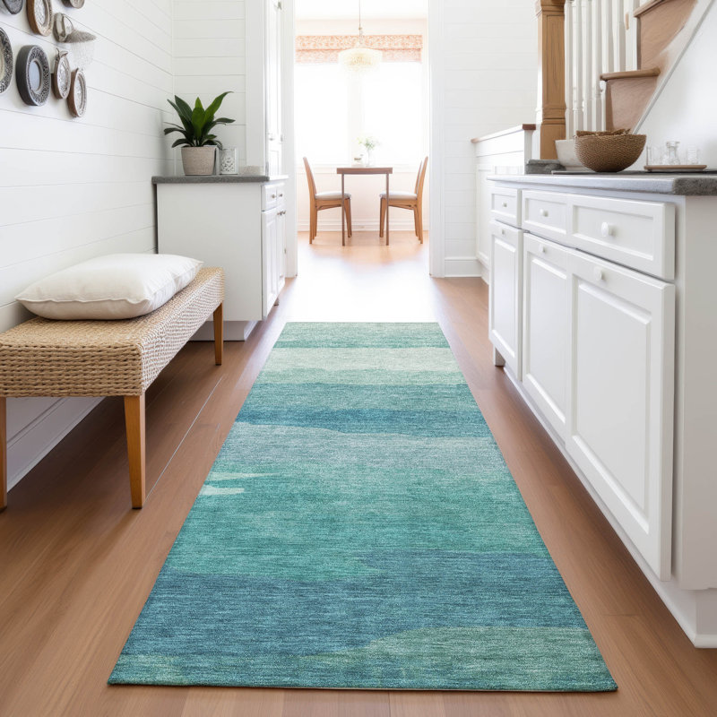 Premium Machine Washable Alijah AMF1254 Stripes Rug, Runner 2'3" x 7'6"