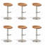Chaise basse brune (paquet de 6)-1633856250