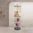 Retail Rack 4-tier Display Rack Rotatable Round Dispaly Rack