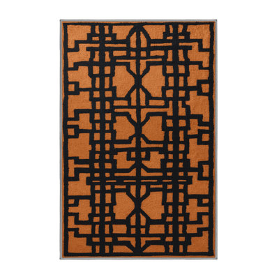 Machine Washable Trellis Gray Area Rug