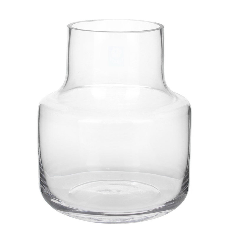 Mandra Glass Table Vase, 9.80" H x 8" W x 8" D