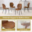 Ensemble de 4 chaises de salle à manger modernes en cuir matelassé Diamond-1383106042