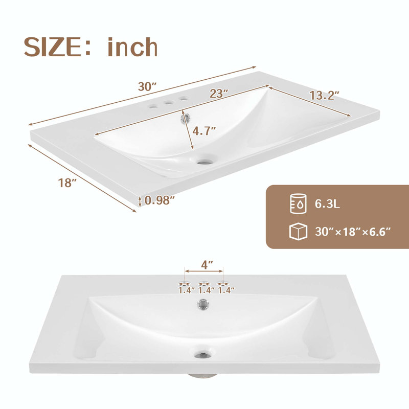 Meuble-lavabo simple avec plateau 30,00 Orda