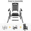 Ensemble de chaises berçantes en PEHD Adirondack, convenant à une utilisation intérieure et extérieure-1330832343