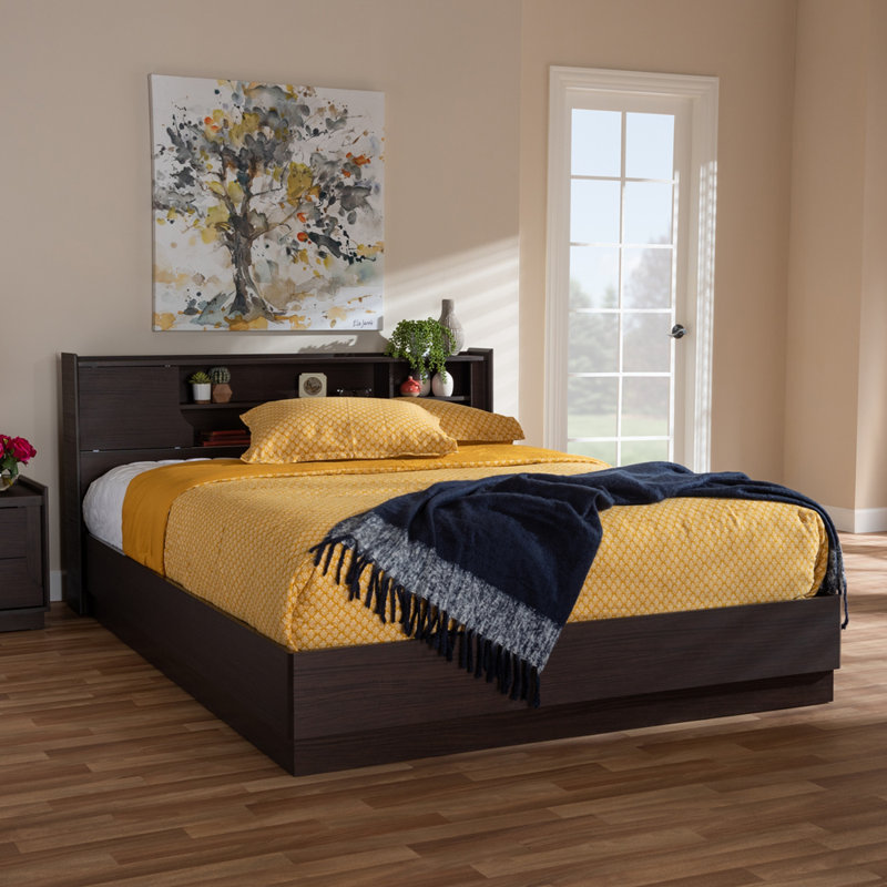 Chaquanna Modern & Contemporary, Platform Queen Bed, Modi Wende 35.43'' H X 63.58'' W X 81.89'' L