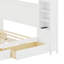 Lit en bois avec armoire tout-en-un, tablette et douilles, tiroirs-114384686