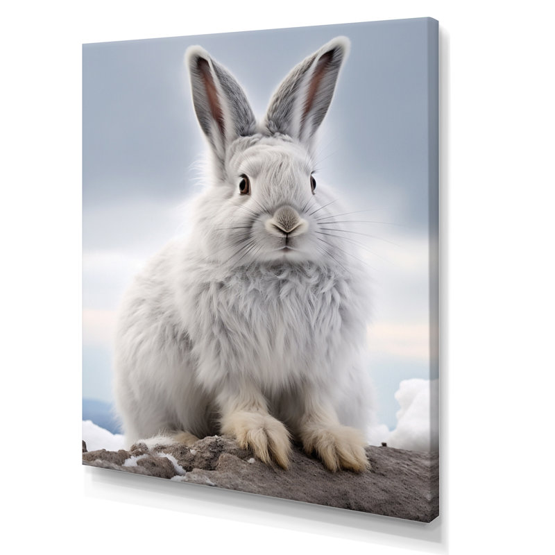 Décoration murale Nimble Hopper Rabbit I - Animaux, H 20 po x l 12 po x P 1 po, Toile tendue