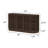 Contour 59" Curved Sideboard/TV Stand with Slat Doors-1089394497