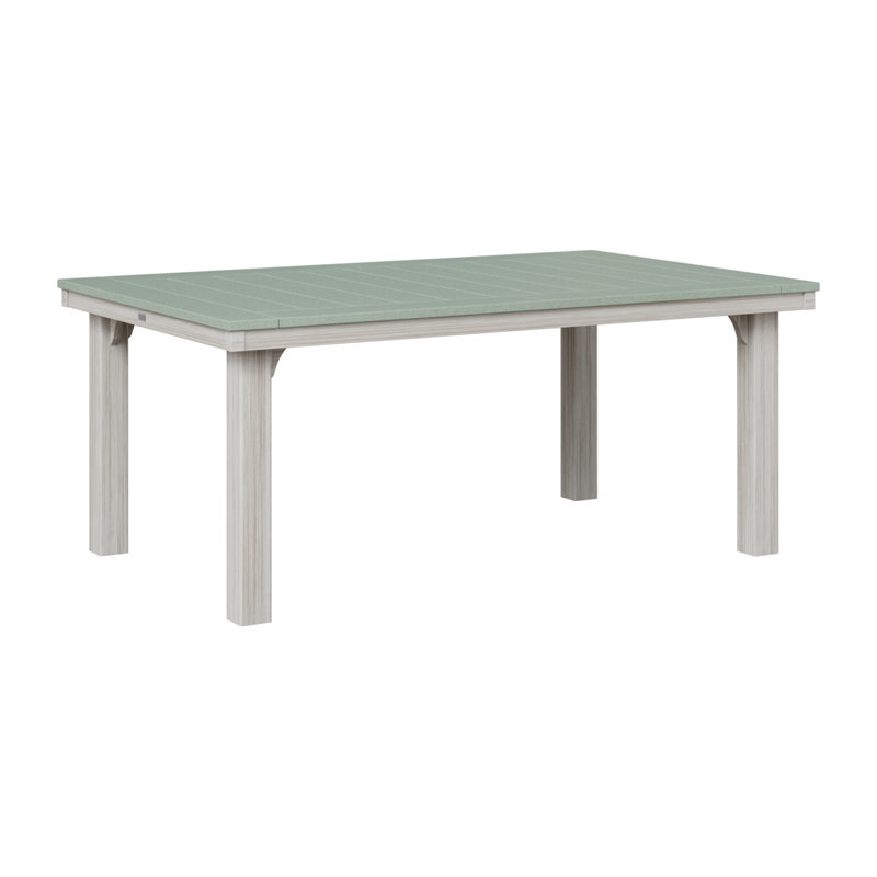 Homestead Outdoor Dining Table, White, Seashell