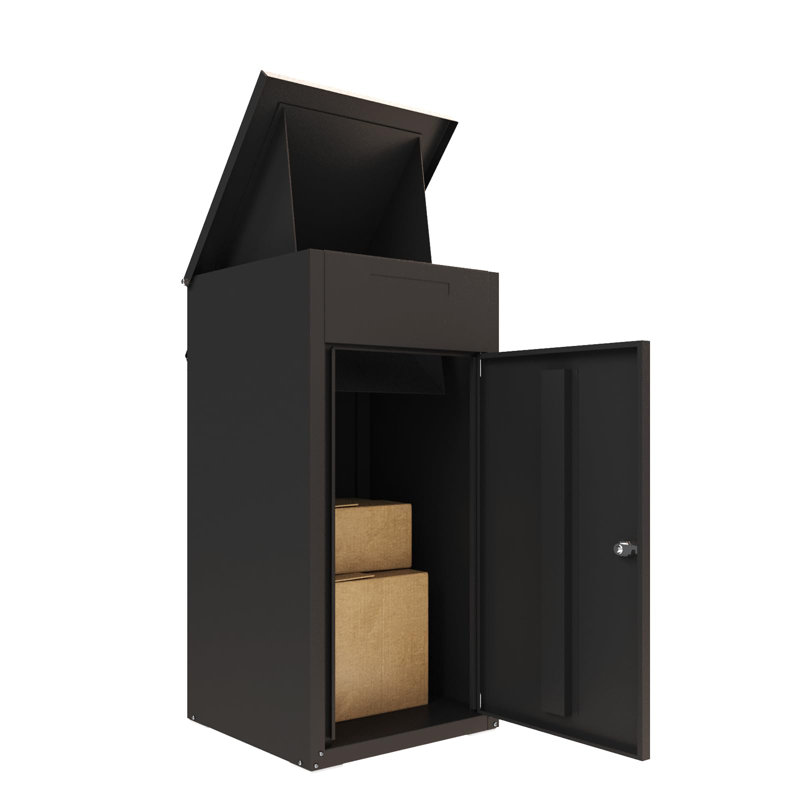 Express Delivery Boxes For Outside, Brown, 56" H x 16.34" W x 17.72" D