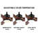 Antinisha 60" Solid Wood 3-Blade Propeller LED Ceiling Fan with Light Kit and Remote Control