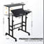 Adjustable Metal Base Computer Desk