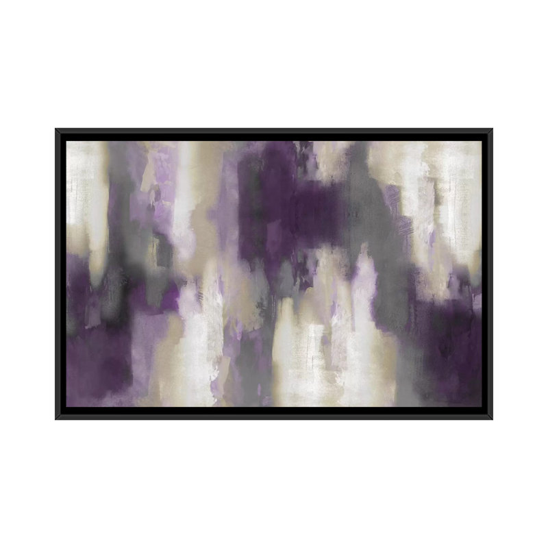«Amethyst Perspect I», reproduction sur toile, H 18 po x l 26 po x p 1,5 po, Toile avec cadre noir