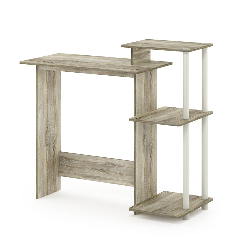Brytni Computer Desk, Sonoma Oak/White