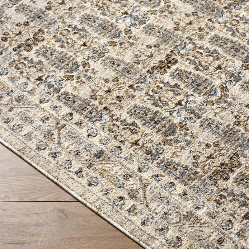 Farshad Machine Woven Area Rug, Rectangle 10' x 13'11", Gray/Taupe/Light Gray