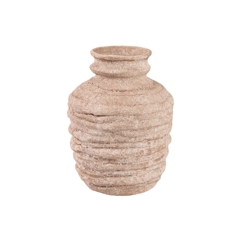 CERAMIC VASE 23X23x29 CM, Brown