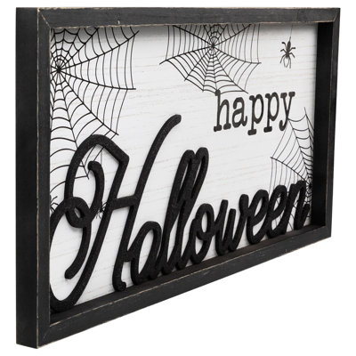 Plaque murale 23,5 "Happy Halloween