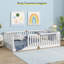 Lit simple à plancher surélevé, lit Cama Montessori en bois massif sans lattes pour enfants-1664209613