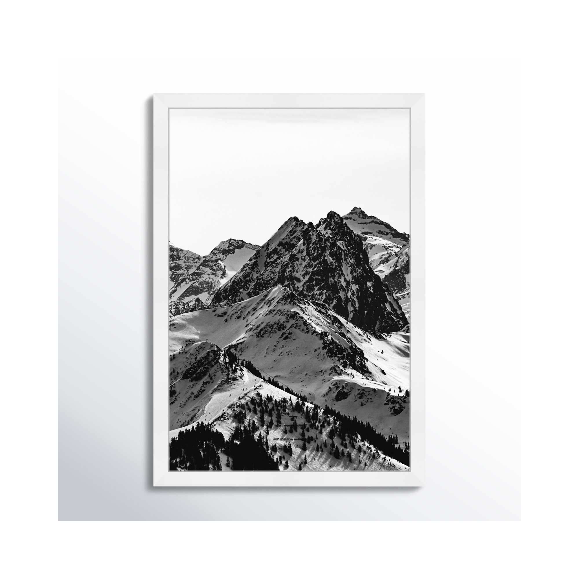 Up The Mountain by Oliver Gal, White, 17" H x 12" W x 0.5" D