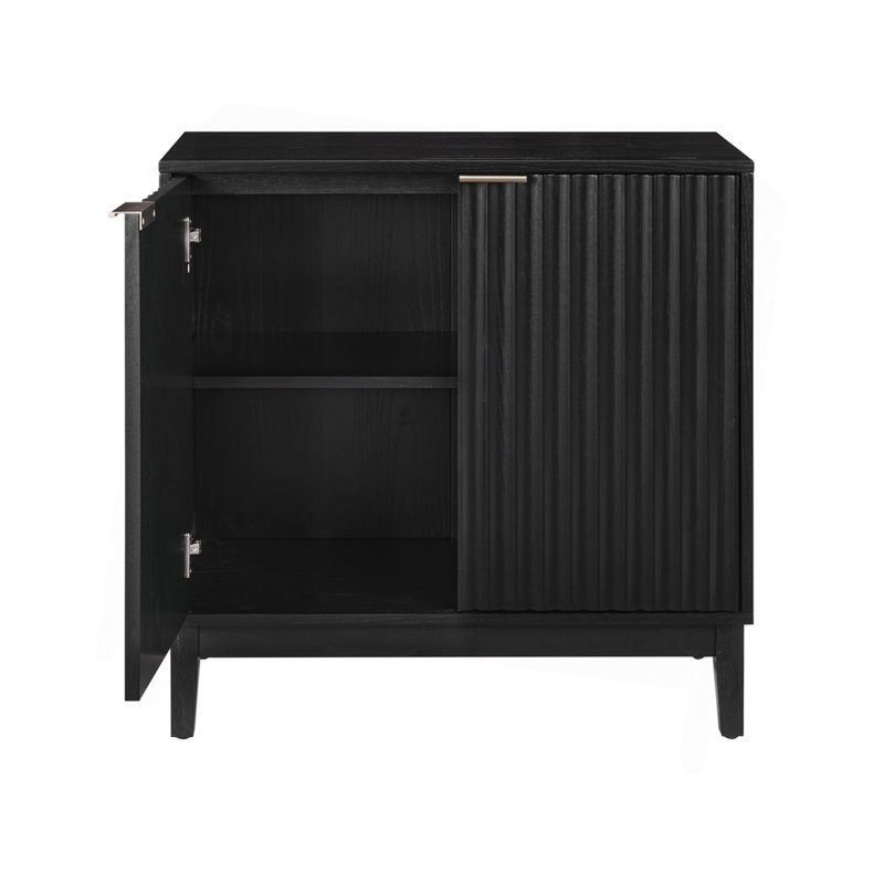 Armoire de rangement 2 portes, Noir