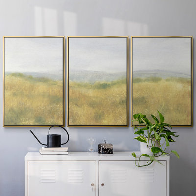 Wheat Fields I - Toile encadrée multi-pièces
